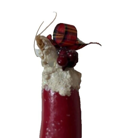 Vintage Picatso Christmas Ornament Whimsical Handcrafted Paper Mache Cat Santa* - Picture 7 of 8